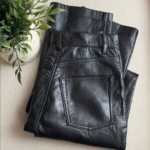 WILFRED FAUX LEATHER TROUSER